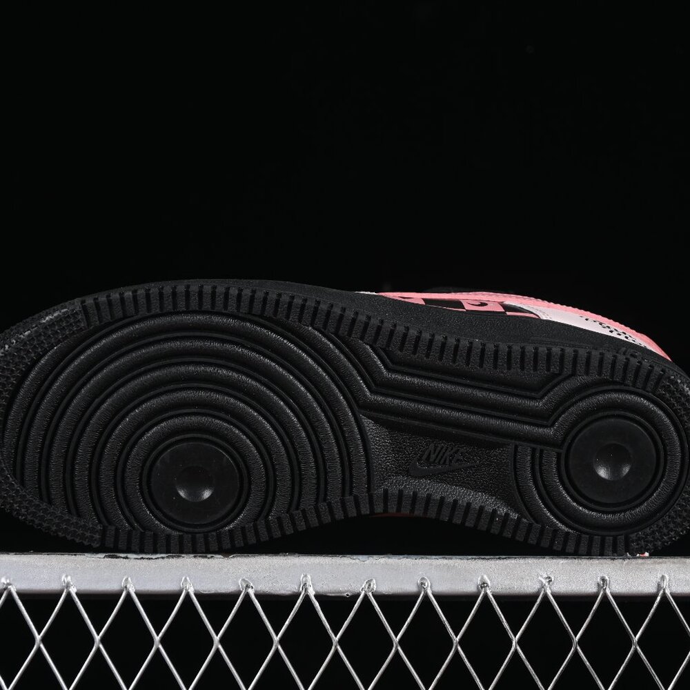 Womens Nike Air Force 1 '07 Pink & Black "Moon Love" Shoes - Picture 7 of 9